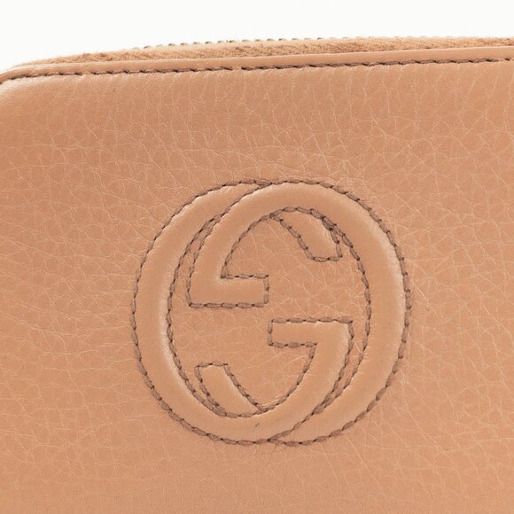 Gucci Soho Disco Rose Beige Leather GG Tassel Wallet - Picture 5 of 9